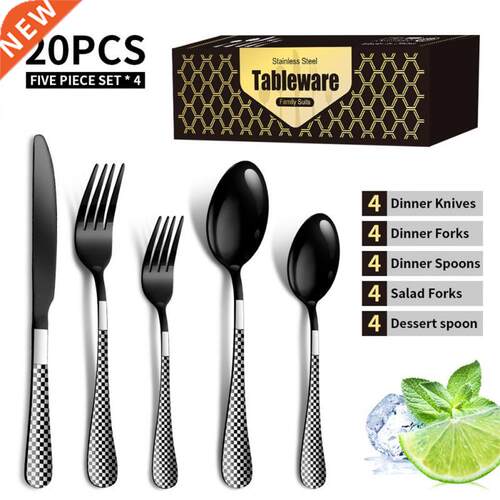20pcs Western Dnnerware Set Stanless Steel Cutlery Set For
