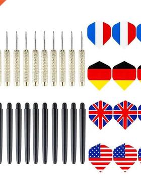 12PCS Patterned with National Flag Flights 4 Kinds Needle Ti