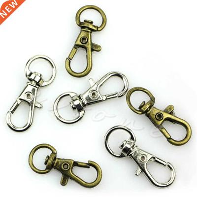 10Pcs Metal Lanyard Hook Swivel Snap Lobster Clasp Clips Cra