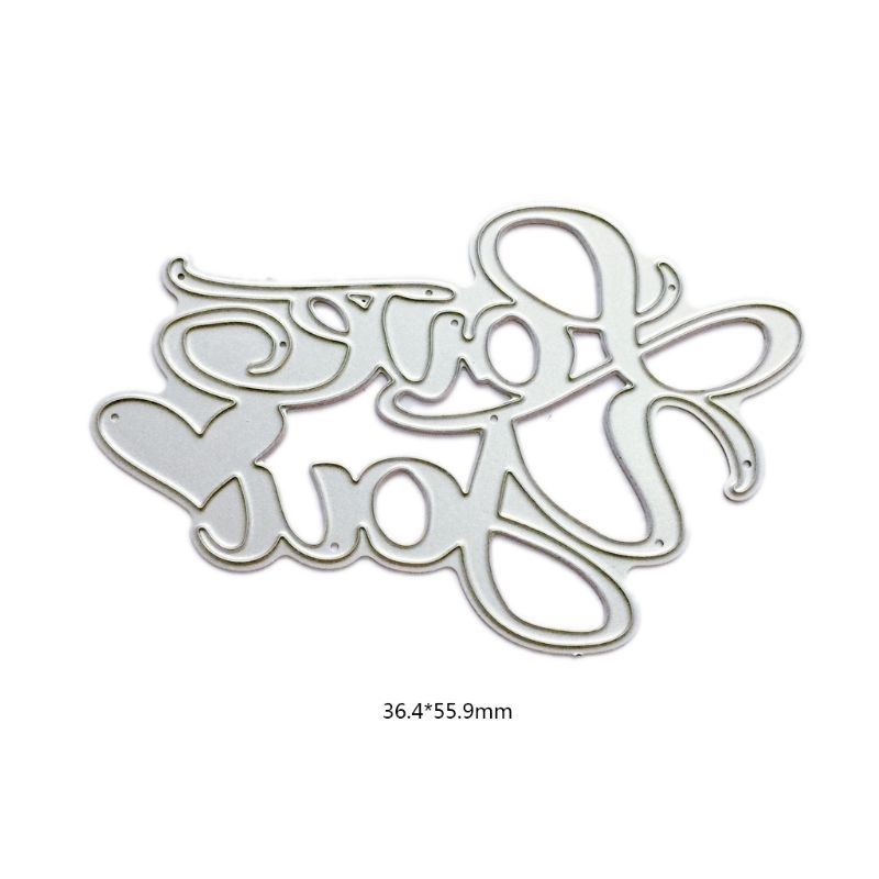 Love You Metal Cutting Dies Stencil DIY Scrapbooking Album S