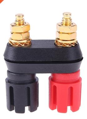 Amplifier Speaker Banana plugs Couple Terminals Red Black Co