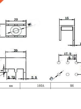 PCB-87 M6 Press Rivet Nut Terminal PCB Copper Welding Termin