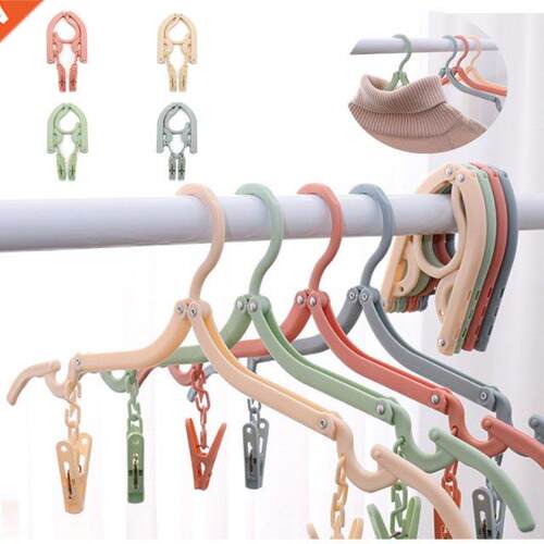 Non-slip Clothes Hanger Folding Laundry Storage Rack with 2