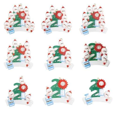 Christmas Decorations Snowman Pendant Quarantine Survivor Bl