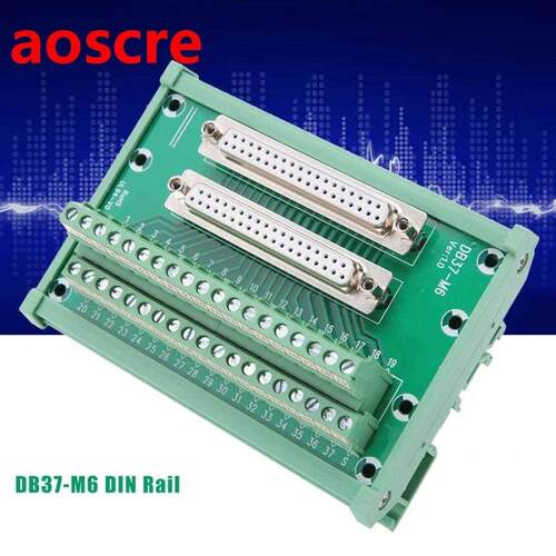 new DB7-M6 Terminal Block Double Female Head DIN Rail Mount