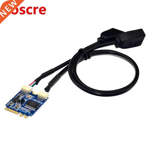 M.2 NGFF KEY A-E to Dual-Port USB2.0 Interface Expansion Car