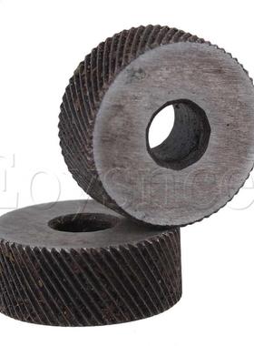 2PCS 19 x 8mm Knurl Wheel Tool Diagonal Coarse Twill Pattern