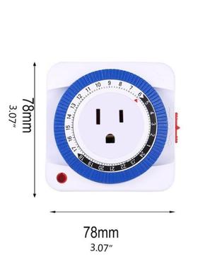 Home Smart Timer Switch Socket 24-Hour Cycle Timing US Plug