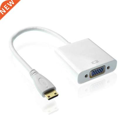 The New Type C Mini HDMI Input to VGA Female Output with 3.5