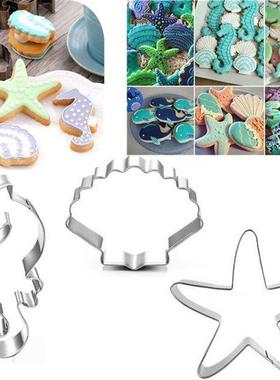 Seahorse Starfish Seashell Cookie Cutter Mold Under The Sea