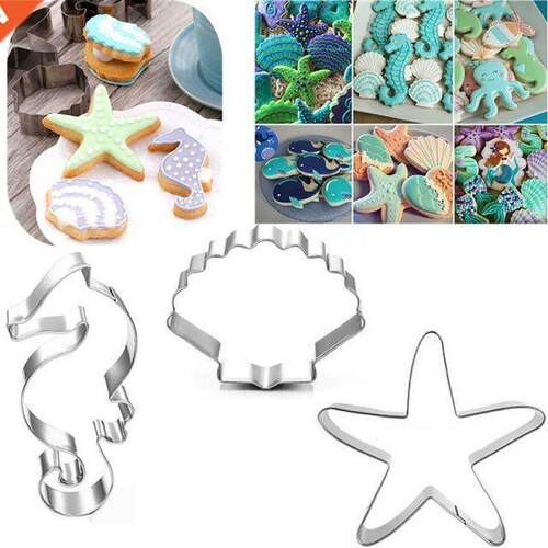 Seahorse Starfish Seashell Cookie Cutter Mold Under The Sea