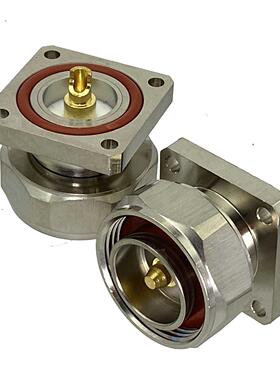 1Pcs Connector 7/16 L29 DIN Male Plug 4-Holes Flange Solder