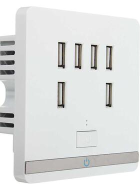 4A 6 USB Port  Electrical Socket Charger Outlet Power Adap