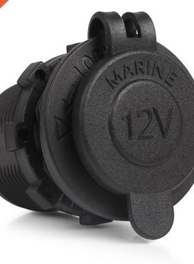 12V Waterproof Car Cigarette Lighter Socket Auto Boat Motorc