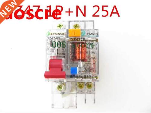 Free shipping DZ47 25A 1P+N Residual current Circuit breaker