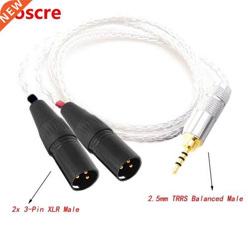 HIFI 2.5mm TRRS Balanced Male to 2 XLR Male Cable Hi-End Cab