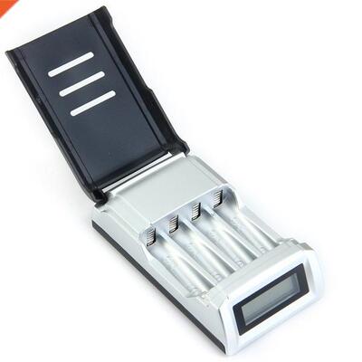 LCD Display With 4 Slots Intelligent Battery Charger For AA