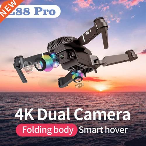E88 Pro Drone 4k HD Dual Camera Wide Angle Visual Positionin