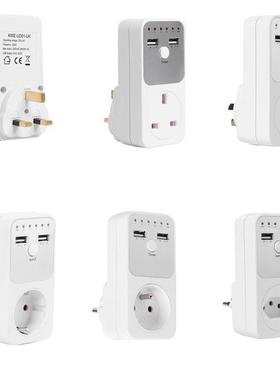 Kitchen Timer Outlet AU UK FR BR EU Plug Intelligent Countdo
