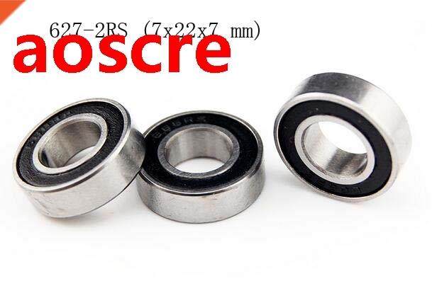 [10 PCS] 627-2RS (7x22x7 mm) Rubber Sealed Ball Bearing Bear