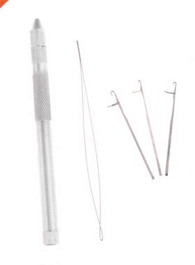 Professional Stainless Steel Hair Extension Tools Sliver Hai