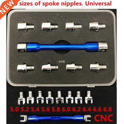 1CNC otorcycle Spoke Wrench With 10 Sizes Hardened Tips 5.0
