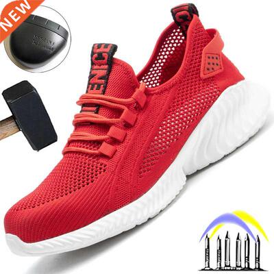 Work Safety Shoes For Women Men Safety Boots Breathable Ligh