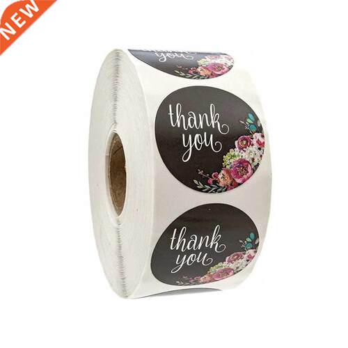 500Pcs/Roll 1 Inch Thank You Stickers Labels Roll 适用于 Bus