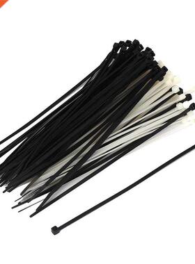 mm x 150mm Auto Wire Push Kabel Zip Tie Organizer Wit 100pc