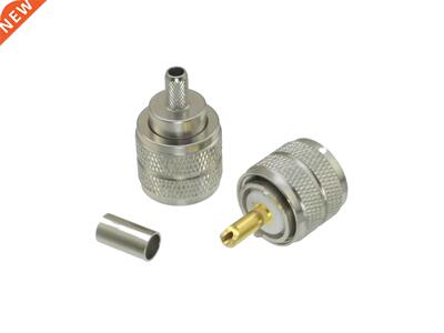 1Pcs Connector UHF male PL259 plug crmp RG58 RG142 LMR195
