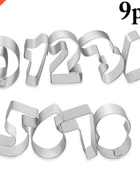 9pcs Cookie Pary Maker Portable Cookie Cutter ainless