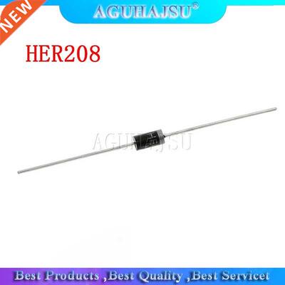 100PCS HER208 TUN-41 Schnelle Schalt Rectifier Diode 2A 100