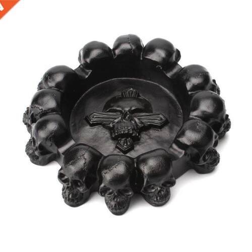 2021 New Home Decoration Cross Ghost Head Ashtray Ornament F