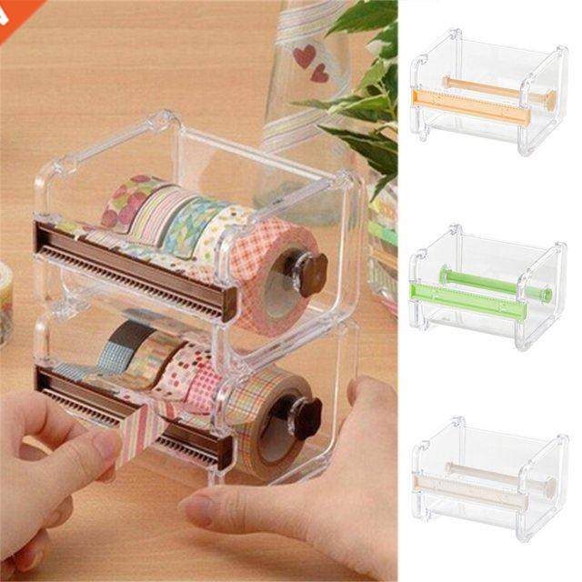 1 PC Japanese Stationery Masking Tape Cutter Washi Tape Stor