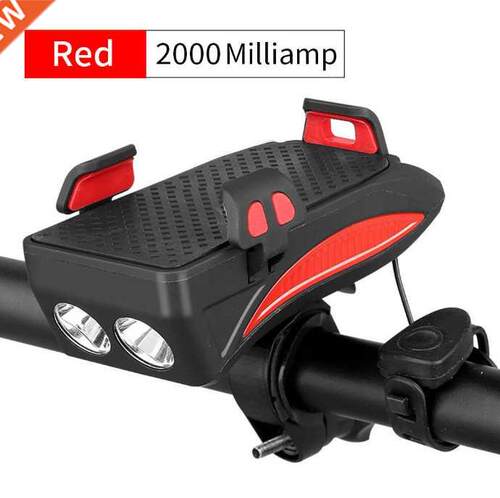 GH 4 n 1 bke lght bcycle lamp horn alarm bell holder pow