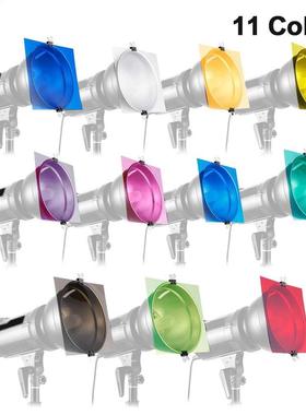 11colors Lighting Gel Filter Film Color Correction Absorptio