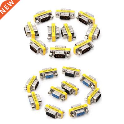 10 Pcs DB15 3 Row MINI Gender Changer Adapter Coupler 15/16