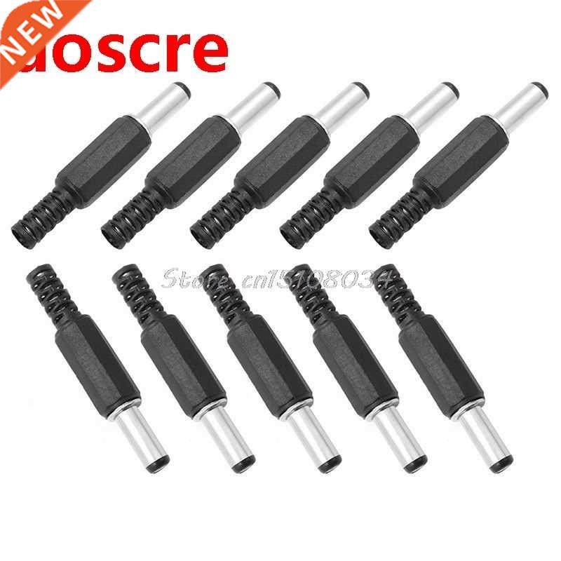 10Pcs 2.1mm x 5.5mm Male DC Power Plug Socket Jack Connector