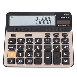 K1KF 14 Digits Electronic Calculator Large Screen Desktop Ca