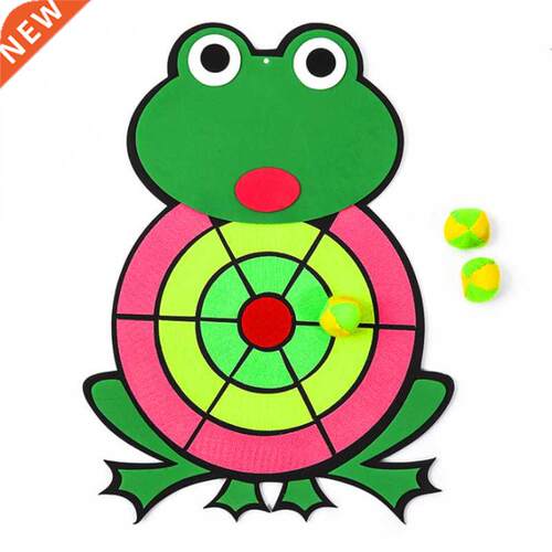 Cartoon Animal Frog Sticky Ball Target Dart Board Throwing F