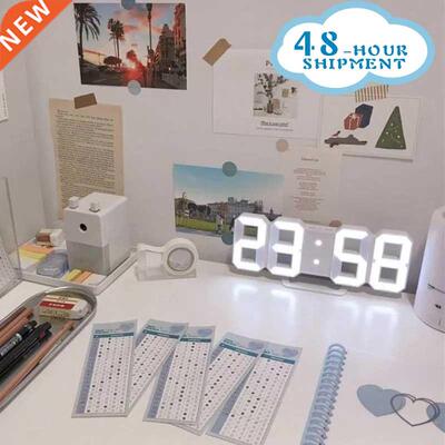 Nordic Digital Alarm Clocks Wall Clocks Hanging Watch Snooze