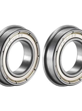 2pcs F6903ZZ Flange all earing 17x30x7mm Doule Metal Shie