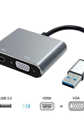 USB .0 To HDMI VGA 1080P Video Cable Adapter Converter 适
