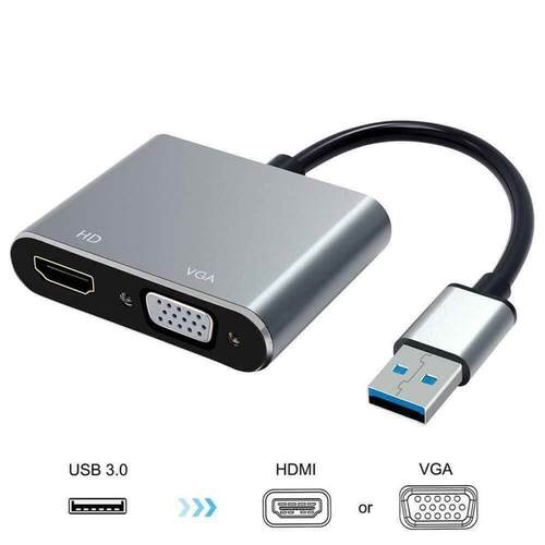 USB .0 To HDMI VGA 1080P Video Cable Adapter Converter 适