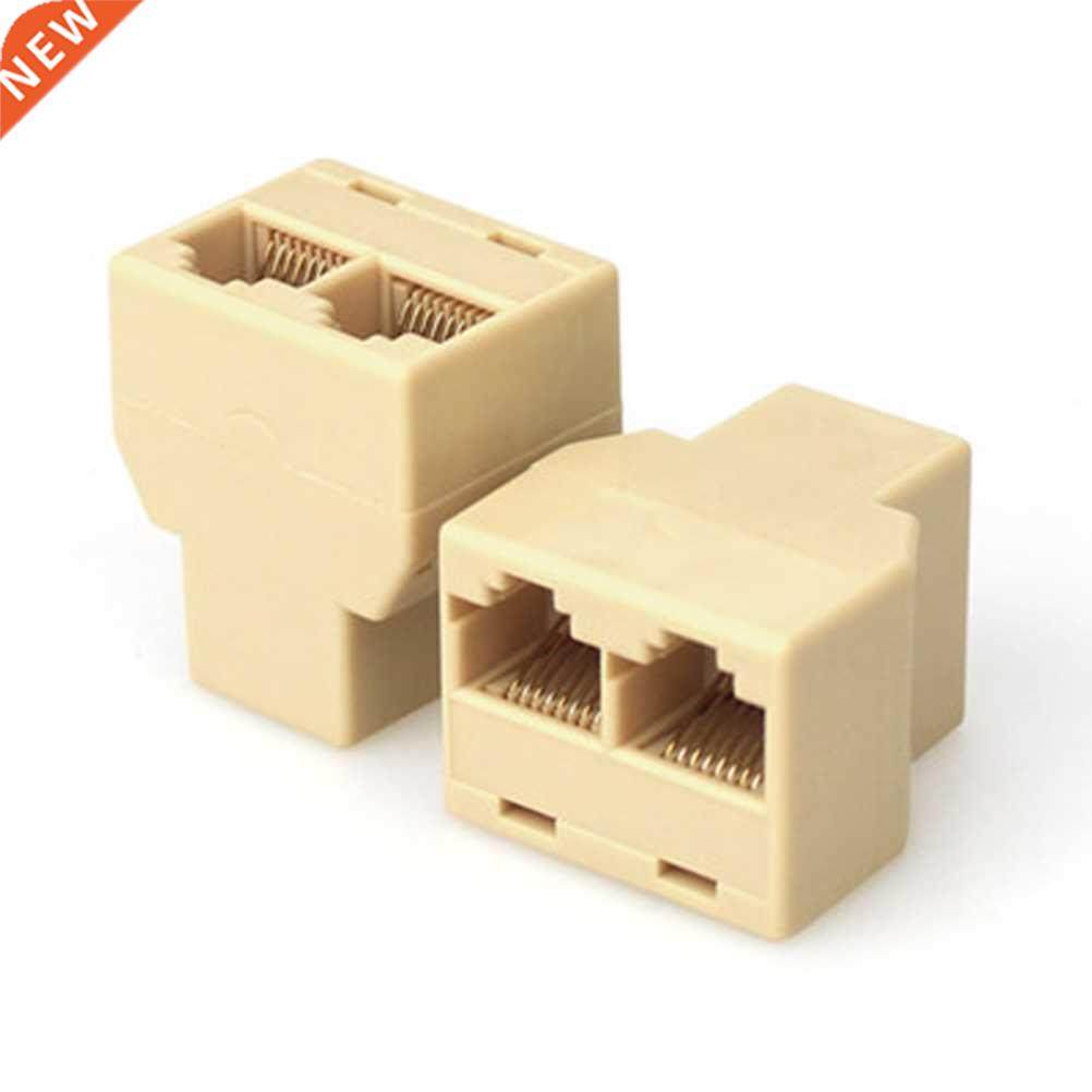 10Pcs/lot RJ45 CAT 5 6 LAN Ethernet Splitter Connector Adapt