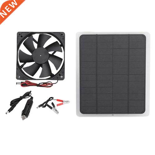 Solar Panel Exhaust Fan 20W 12V USB Solar Powered Fan Outdoo