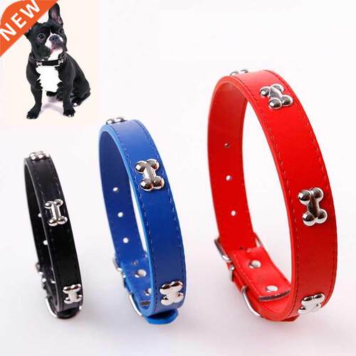 Bone Leather Durable Pet Dog Collar Pet Supples Accessores