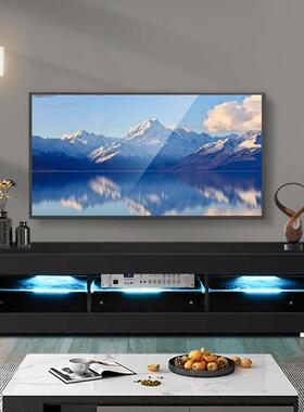 57 inch RGB TV Unit Cabinet With Glass Shelf Remote Control