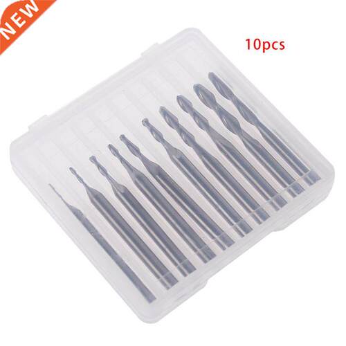 10pcs 1/1.5/2.0/2.5/ 3.175mm Carbde Ball Nose End Mll CNC