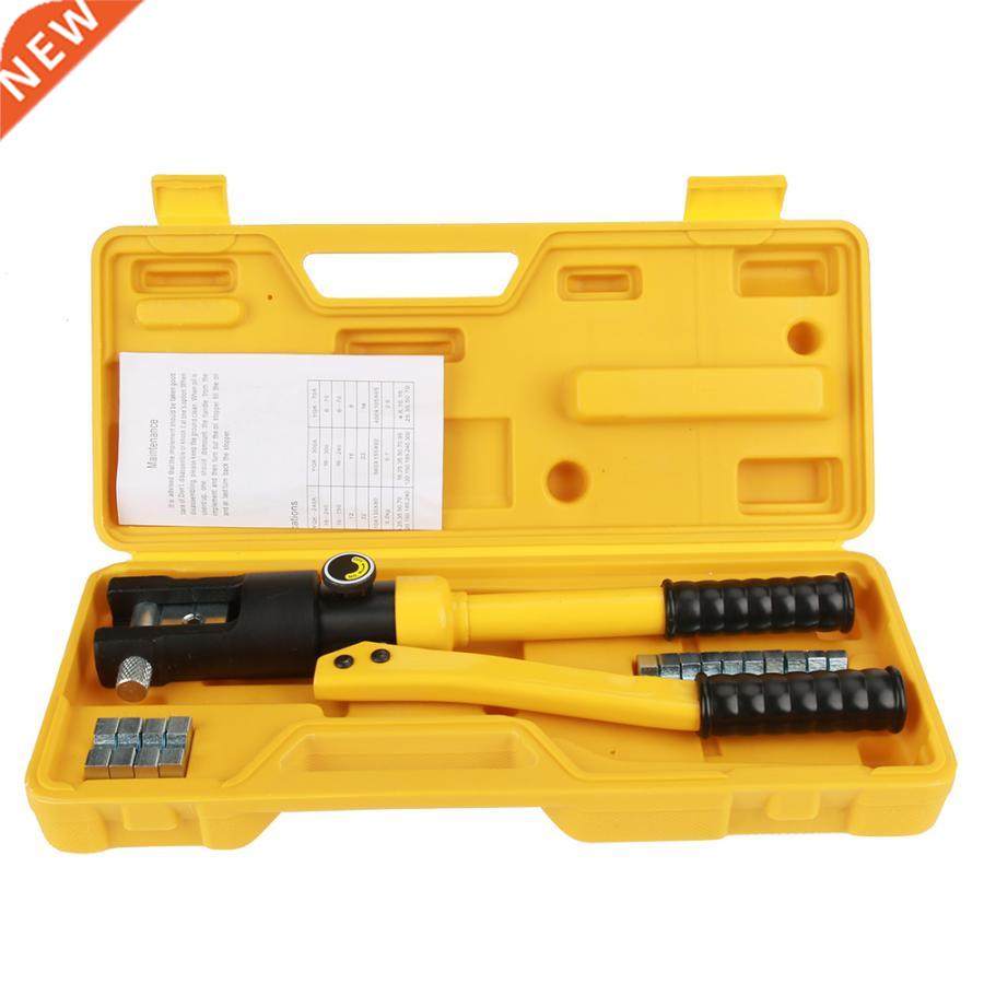 1Set 10T Hydraulic Wire Cable Battery Lug Crimper Terminal C